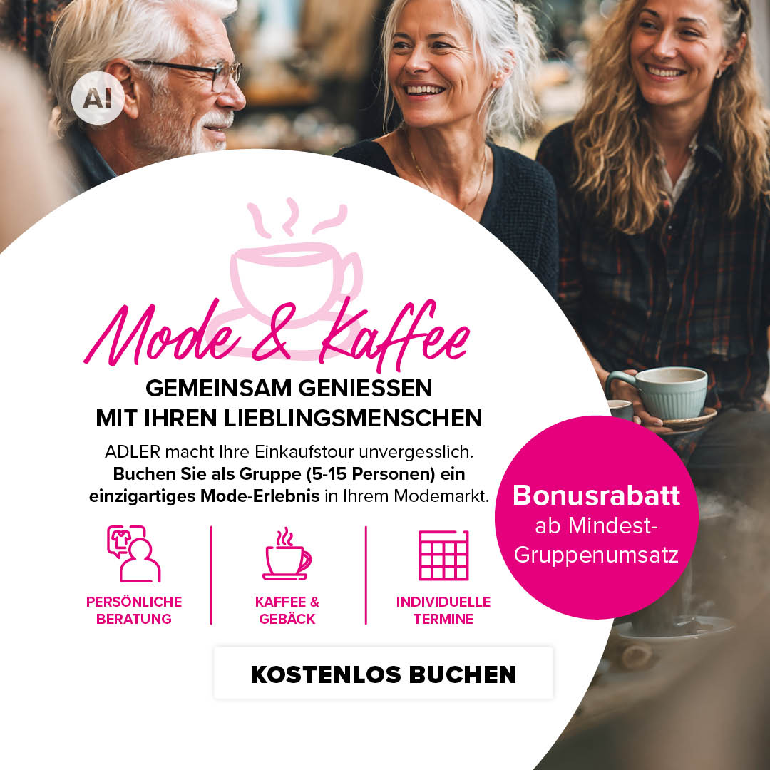 Mode & Kaffee – Einkaufstour gemeinsam mit Ihren Lieblingsmenschen
