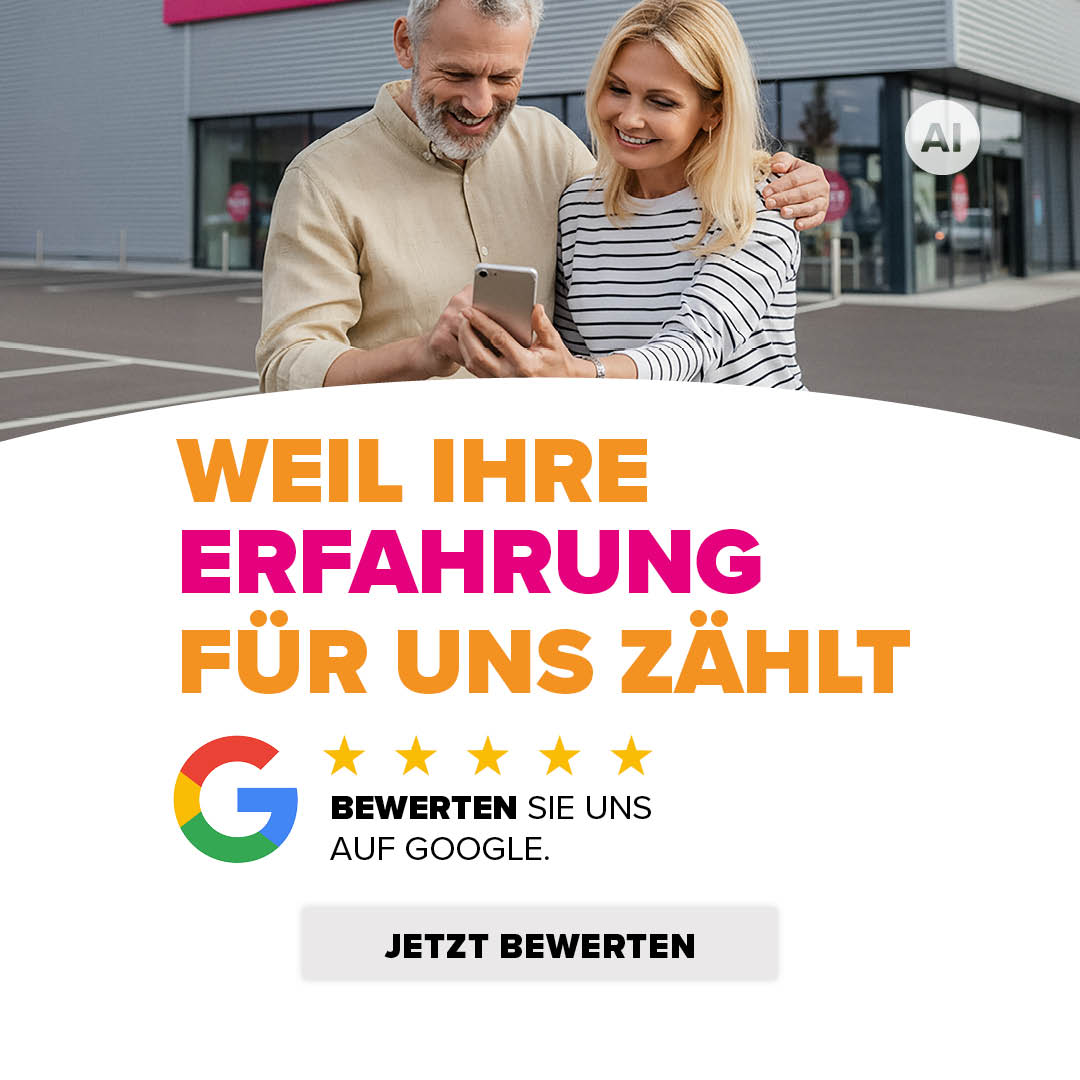Bewerten Sie uns auf Google