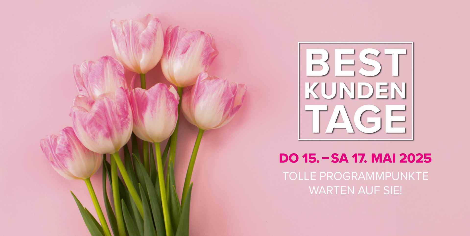 Grafische Darstellung mit dem Schriftzug „Best Kunden Tag“, umgeben von festlichen Elementen. Grafische Darstellung mit dem Schriftzug "Best Kunden Tag", umgeben von festlichen Elementen.
