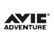 Logo von AVIC ADVENTURE in schwarzer Schrift.