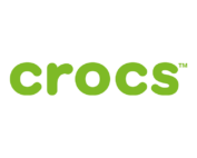 Logo der Marke Crocs in grüner Schrift.
